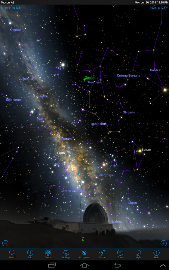   SkyPortal: captura de tela 