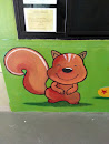 Happy Squirrel Mural 