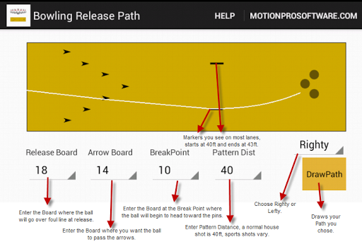 Bowling Release Path MotionPro