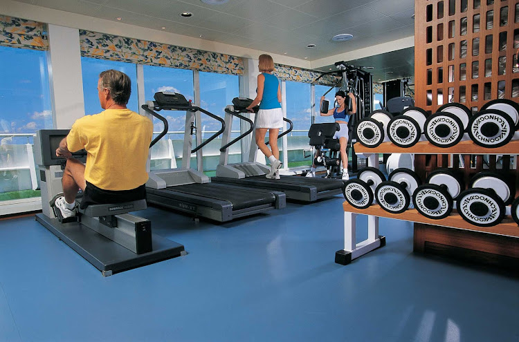 Stay fit during your cruise by hitting the well-equipped gym aboard Seven Seas Navigator.