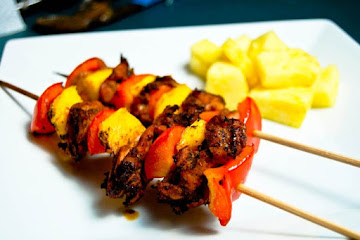 Jerk Chicken &amp;amp; Mango Kabobs