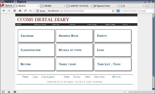 Events manager and diary X86