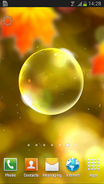 Autumn Bubbles LWP poster 1