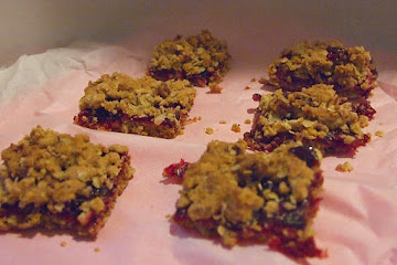 Fresh Cranberry Streusel Bars