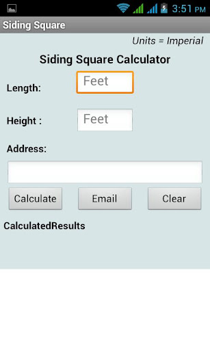 Siding Square Calculator