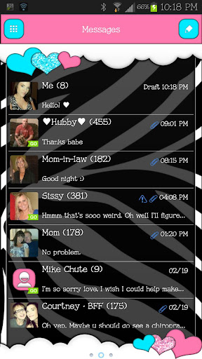 【免費個人化App】GO SMS - Loving Hearts-APP點子