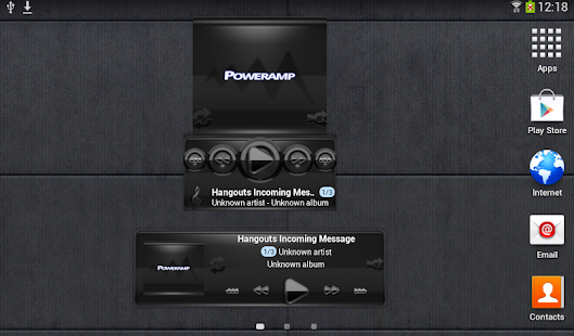 Lastest Poweramp widget BLACK Black APK for Android