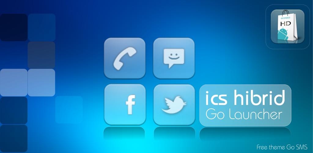 Get Android APKs: Hybrid Ics Theme Go launcher v4.9