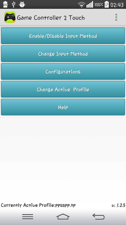 Game Controller 2 Touch - screenshot