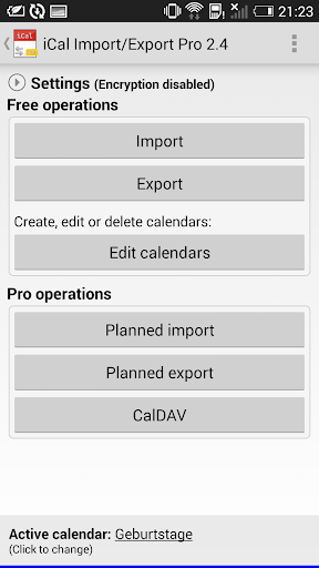 iCal Import Export CalDAV Pro