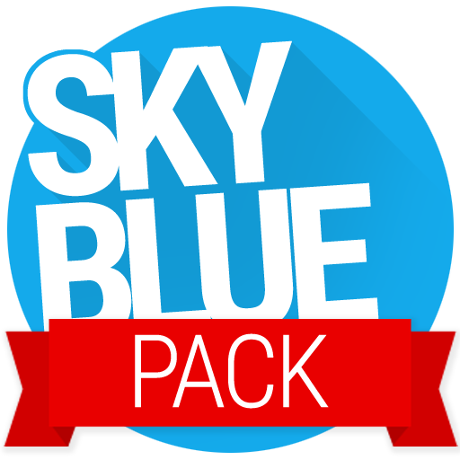 Sky Blue PACK - PA/CM11 Themes 個人化 App LOGO-APP開箱王