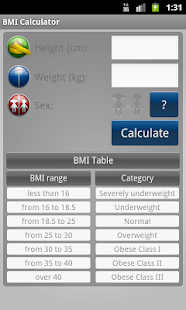 BMI Calculator - Weight Loss