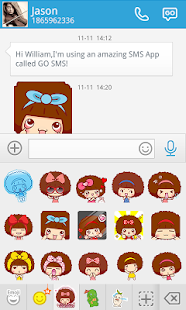 How to download GO SMS CUTEMOC STICKER 1.1 apk for bluestacks