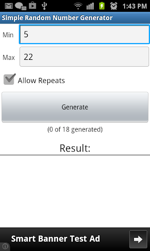 Simple Random Number Generator