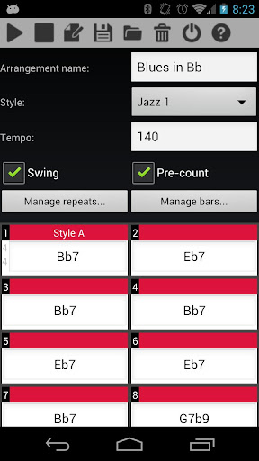 Band2Play - Chord progression