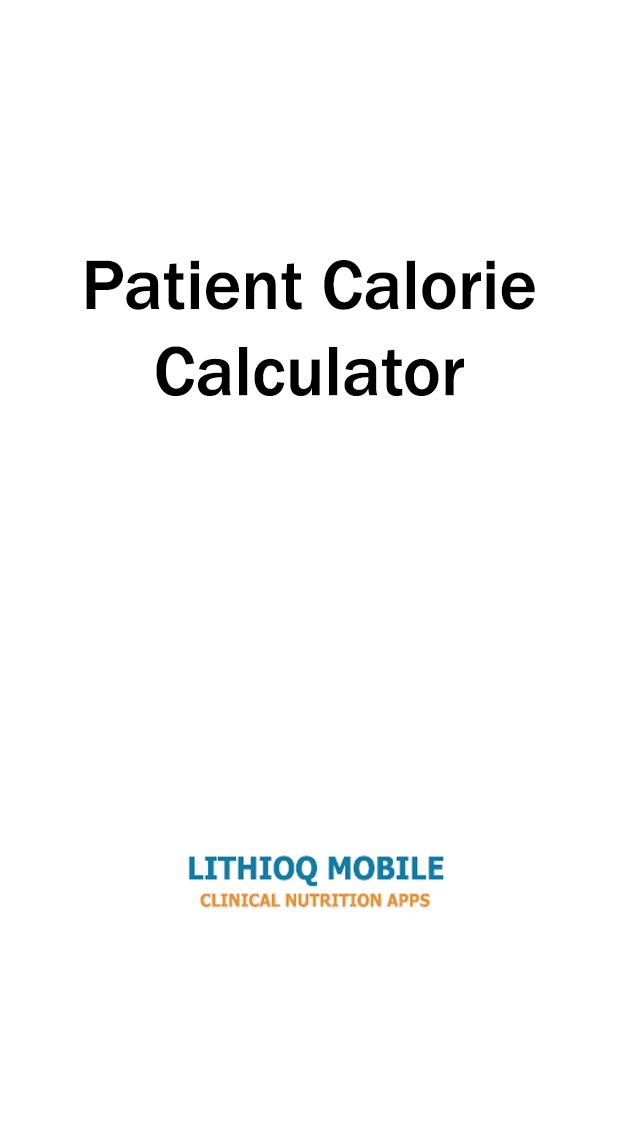 Patient Calorie Calculator Screen 2