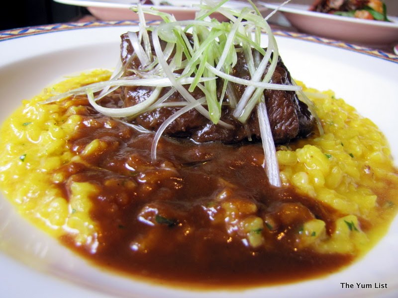 Risotto Allo Zafferano Con Guancia Di Manzo Fondente E Porri Croccanti Villa Danieli Malaysia Food Restaurant Reviews