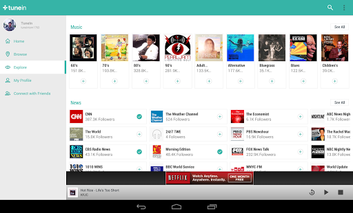 TuneIn Radio - screenshot thumbnail