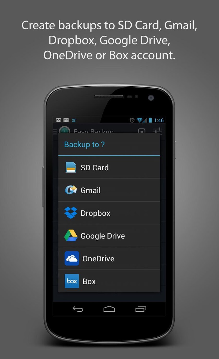 Easy Backup &amp; Restore Screen 2