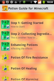 Potion Guide for Minecraft