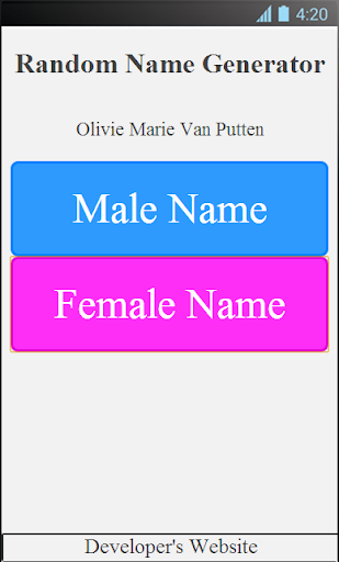 【免費生產應用App】The Random Name Generator-APP點子