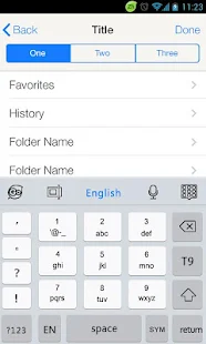 iOS7 WT. Theme for GO Keyboard - screenshot thumbnail