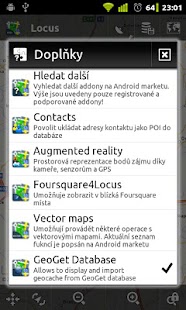 Locus - addon GeoGet Database - screenshot thumbnail