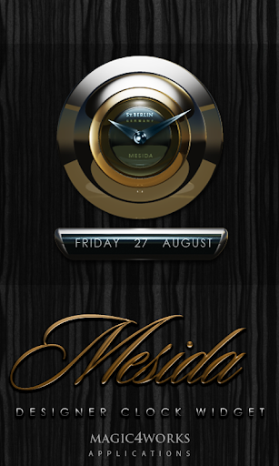 Mesida designer Clock Widget