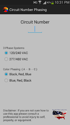 Circuit Number Phasing