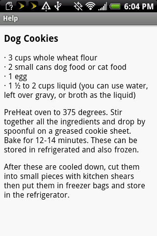 Dog Treats Screen 2
