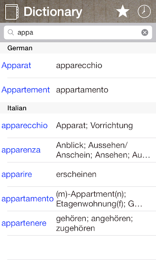 German Italian Dictionary