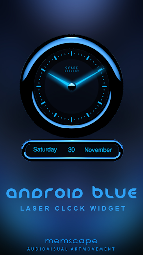 Laser Clock ANDROID BLUE