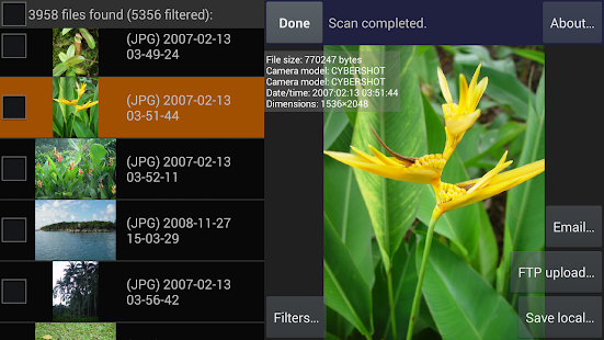 DiskDigger undelete (root) - screenshot thumbnail
