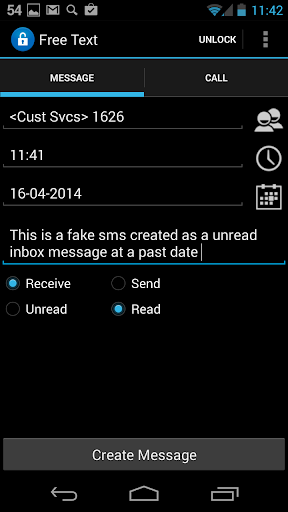 Fake SMS Call Trial
