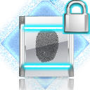 White FingerPrint Security mobile app icon