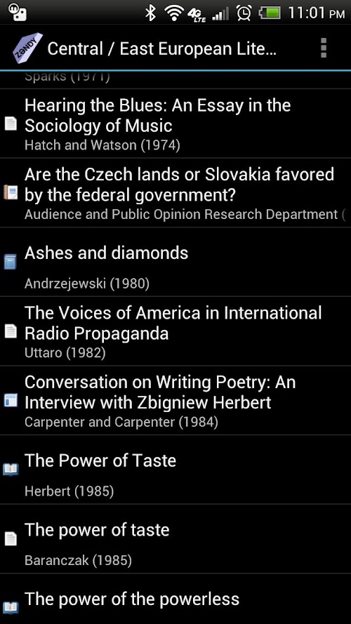 Android application Zandy screenshort