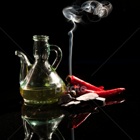 Smoking Chillies by Neil Tailor-Photography - Food & Drink Ingredients