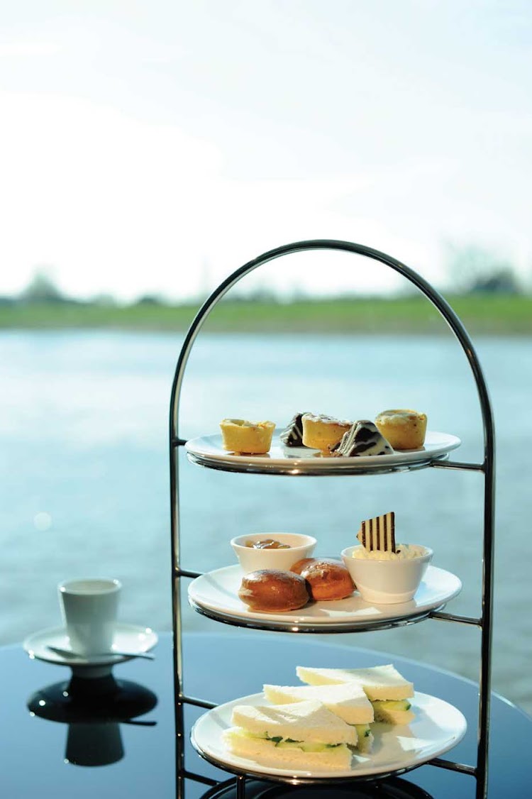 Riverview Terrace on Scenic Cruises is the perfect place for traditional English High Tea.