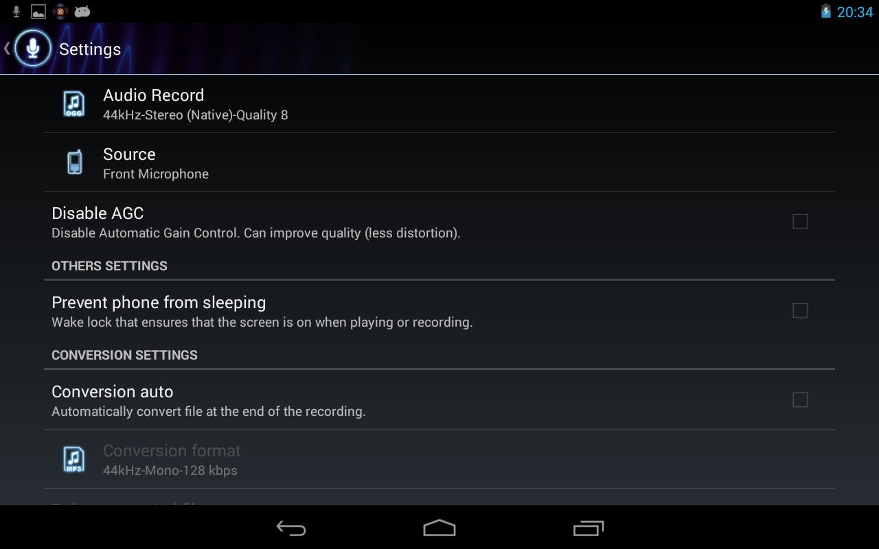 RecForge II Pro Audio Recorder - screenshot