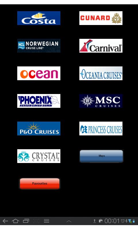 Android application Cruiseship Cams screenshort