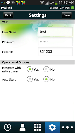 Peaktell Dialer