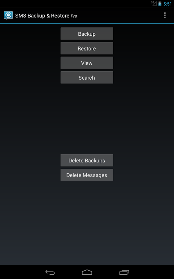 SMS Backup & Restore Pro - screenshot