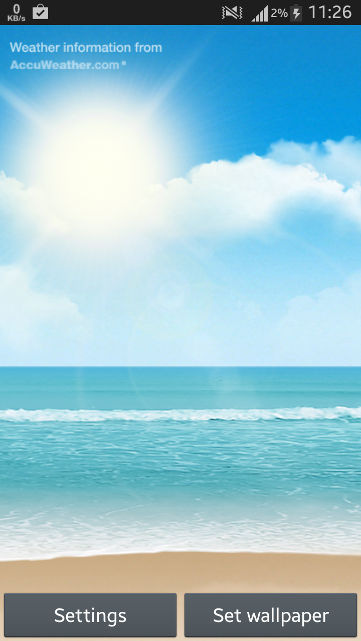 Ocean weatherHD Screen 2