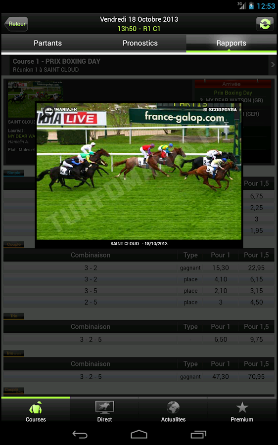 Turfomania Pronostic turf Android Apps on Google Play