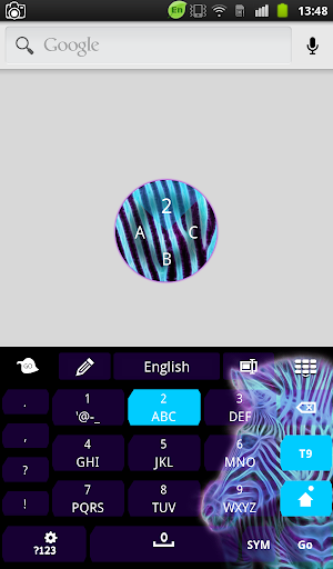 【免費個人化App】Zebra Neon Keyboard-APP點子