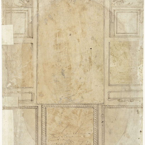 Ornamentale indeling in tien vlakken, anonymous, c. 1550 - c. 1563 - Rijksmuseum