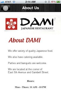 Lastest Dami Japanese Restaurant APK