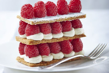 Raspberry millefeuilles