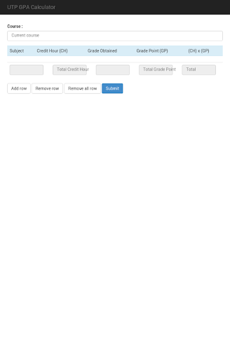 UTP GPA Calculator