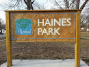 Haines Park Sign